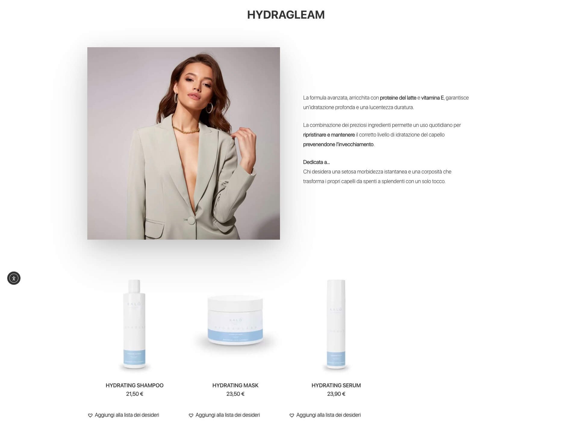 Kalō Hair Care - dettaglio progetto