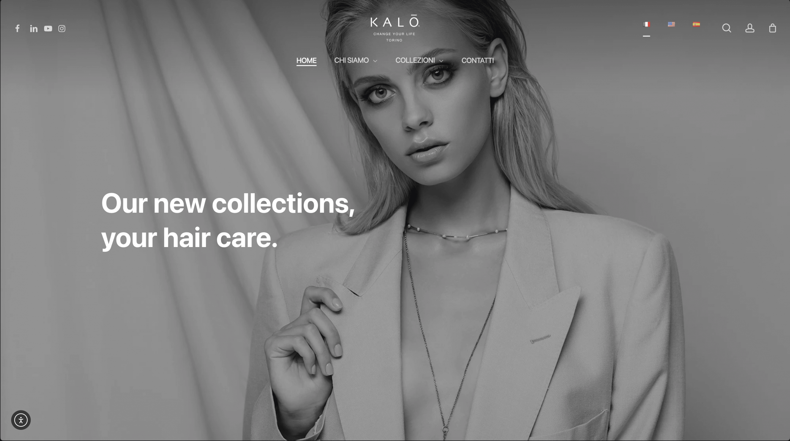 Kalō Hair Care &mdash; e-commerce WooCommerce multilingua