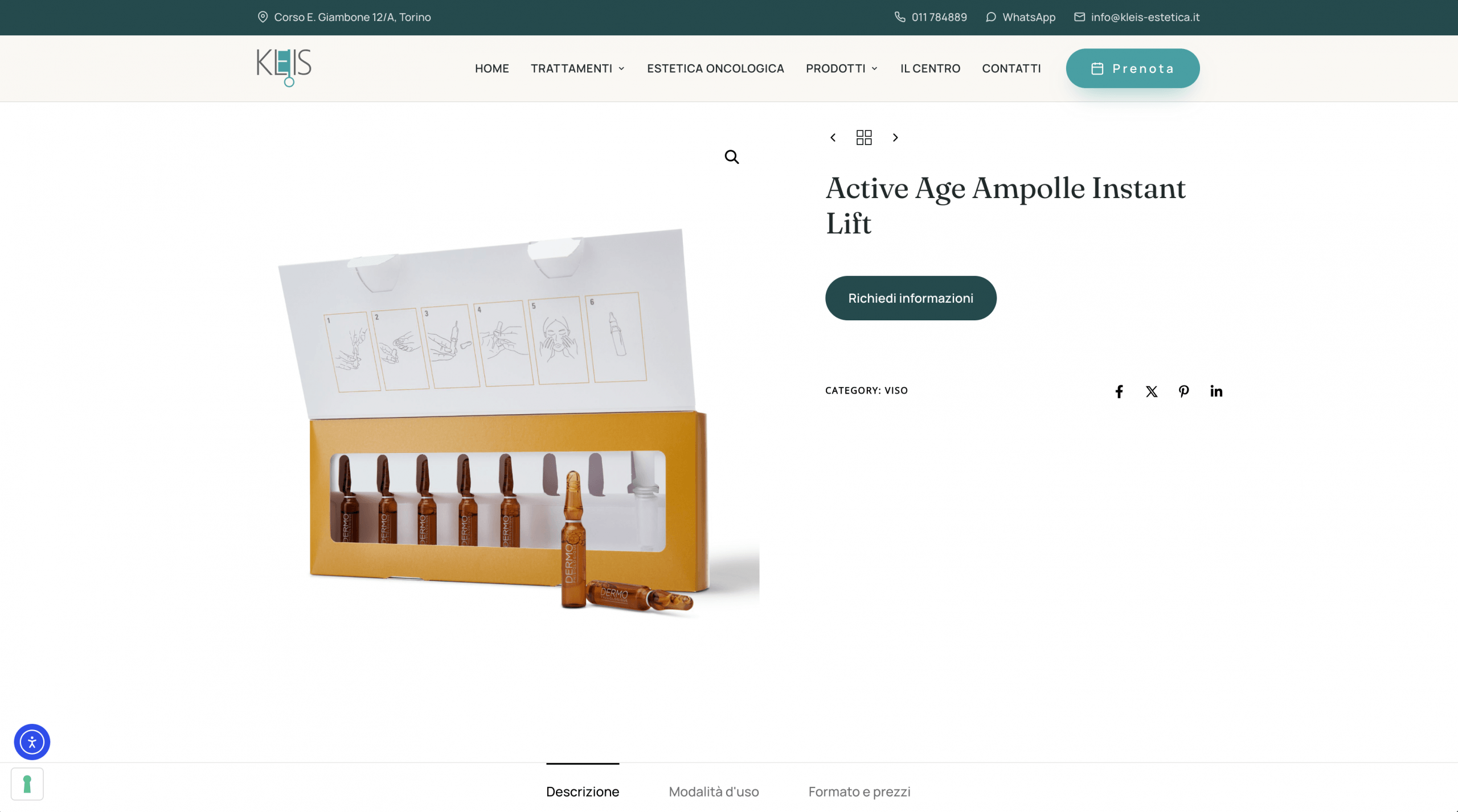 Kleis Estetica - dettaglio progetto