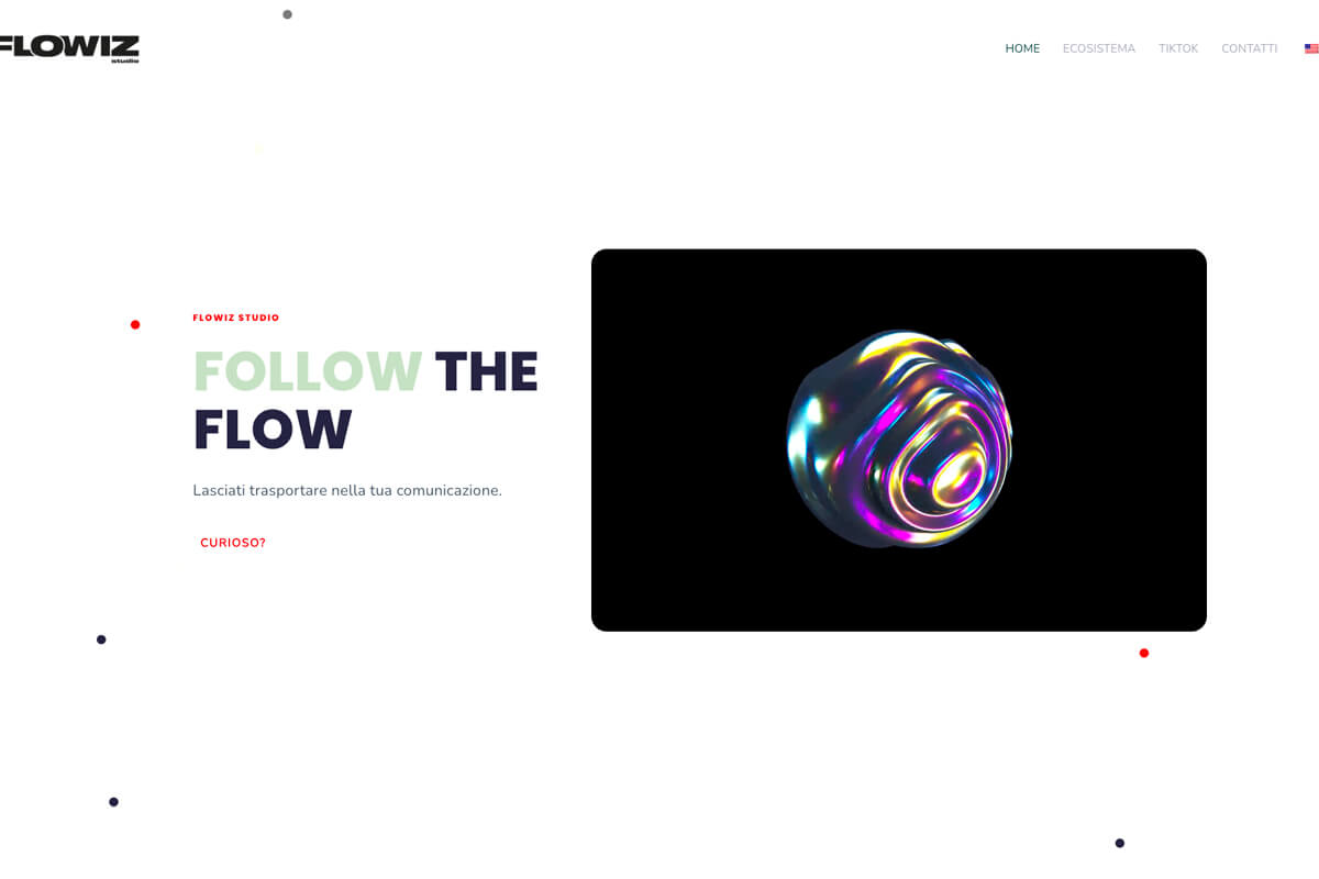 Flowiz Studio — sito web per creative e social media studio
