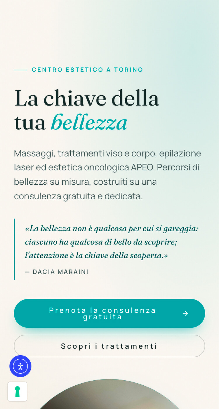 Kleis Estetica — versione mobile