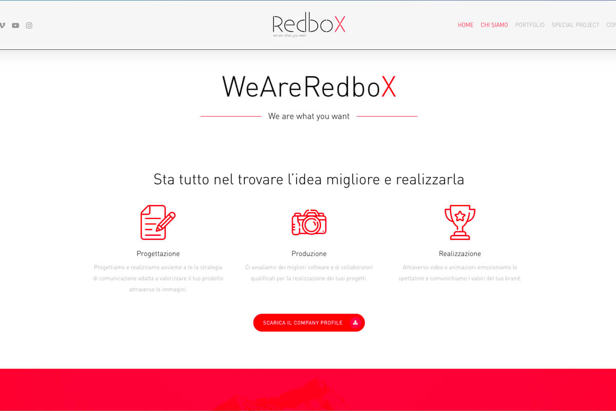 Redbox — portfolio di creative studio